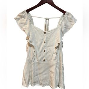 Charming Charlie White Tank Top Size Medium